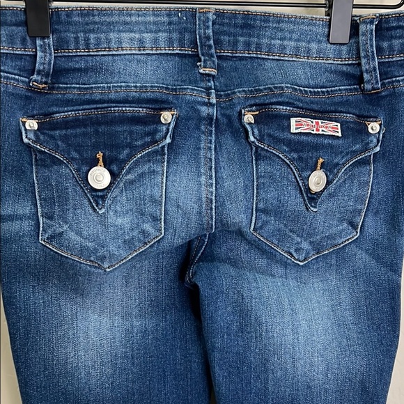 Hudson Jeans Girls Blue Skinny Fit Denim Slight Distressed Stretchy Slim Vintage - Picture 5 of 12